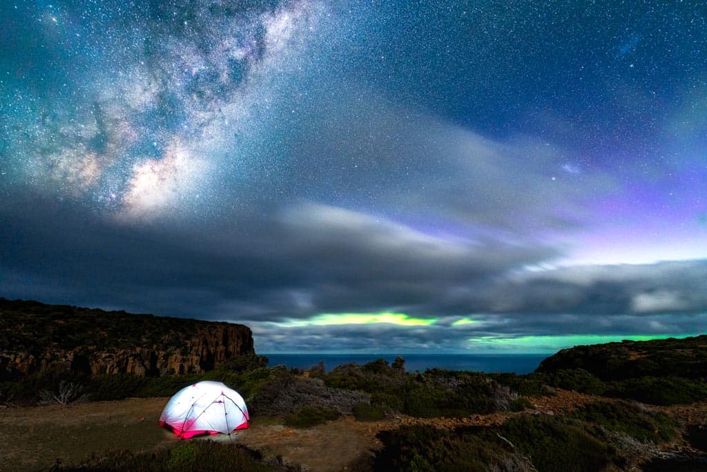 Cape Raoul Aurora Australis Southern Lights Tasmania