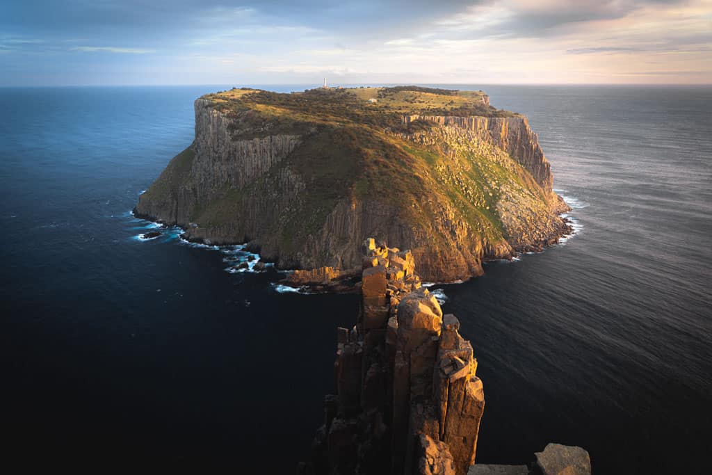 Tasman Island At Sunset