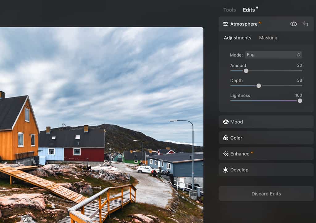 Edit Panel On Luminar