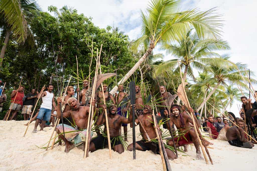 Coming Together At The End Of The First Spear Fight.