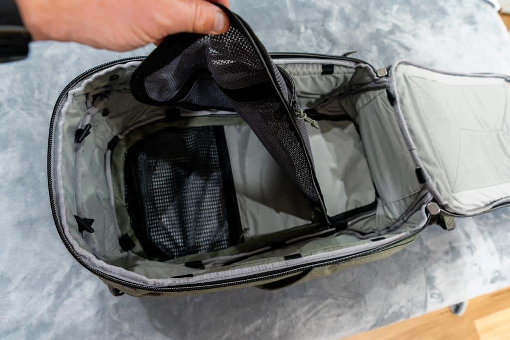 Split Compartment Interior Backpack