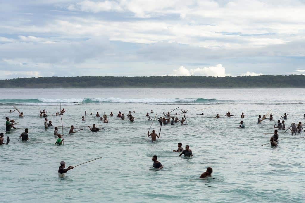 Fighters Battle It Out Deep Into The Sea.