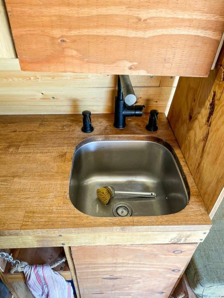 Campervan Kitchen Sink And Counter