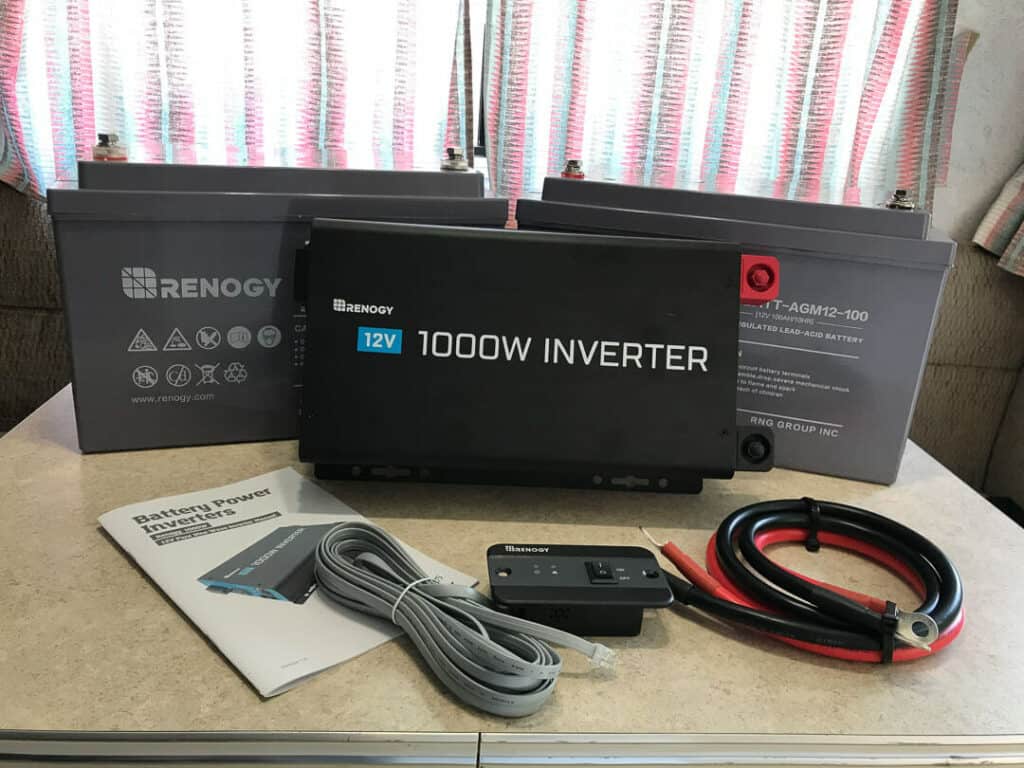 Renogy Agm Battery And Renogy 1000 Watt Inverter Van Life Essentials For Power