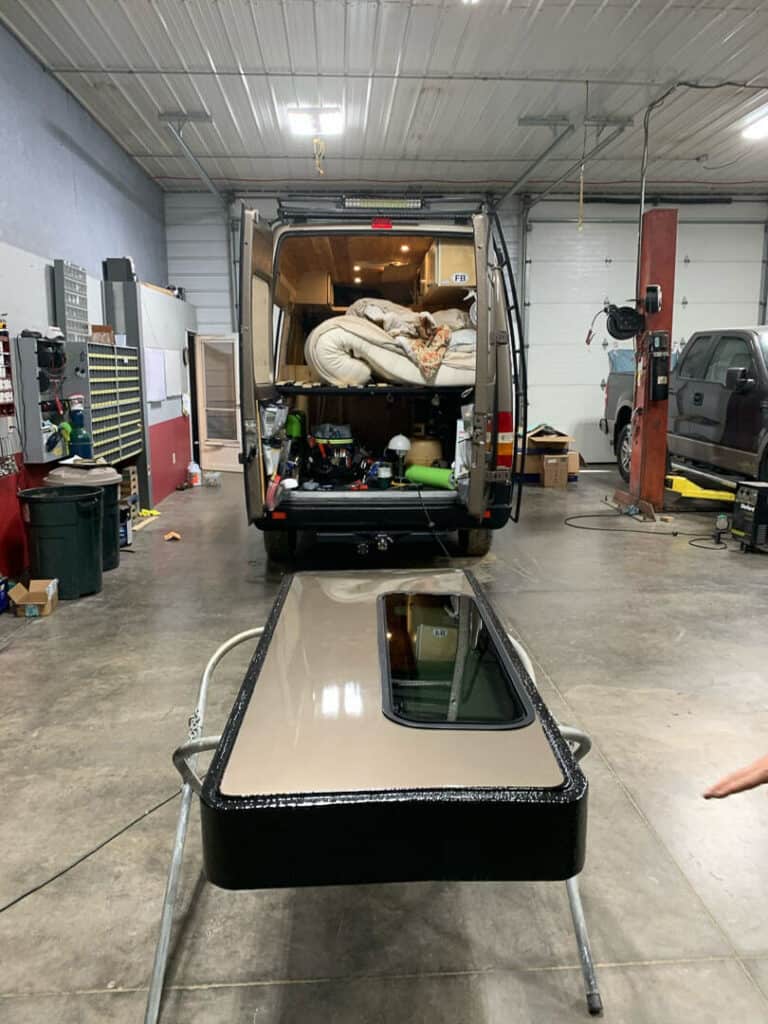 Adding A Bump Out With A Window To A Sprinter Van