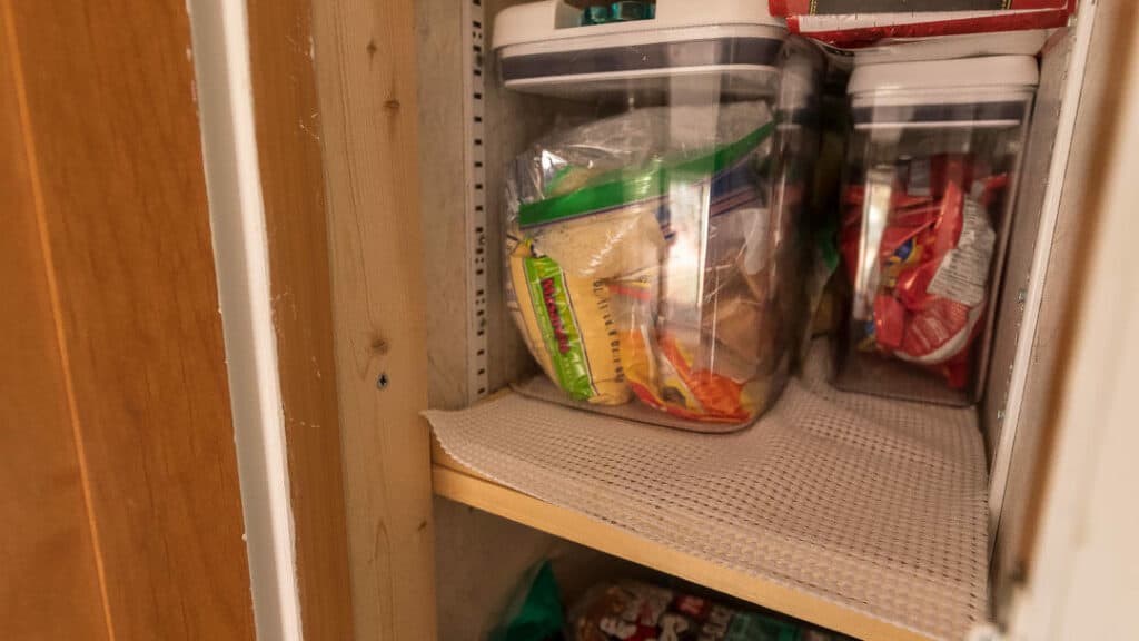 Campervan Kitchen Pantry Shelves And Storage