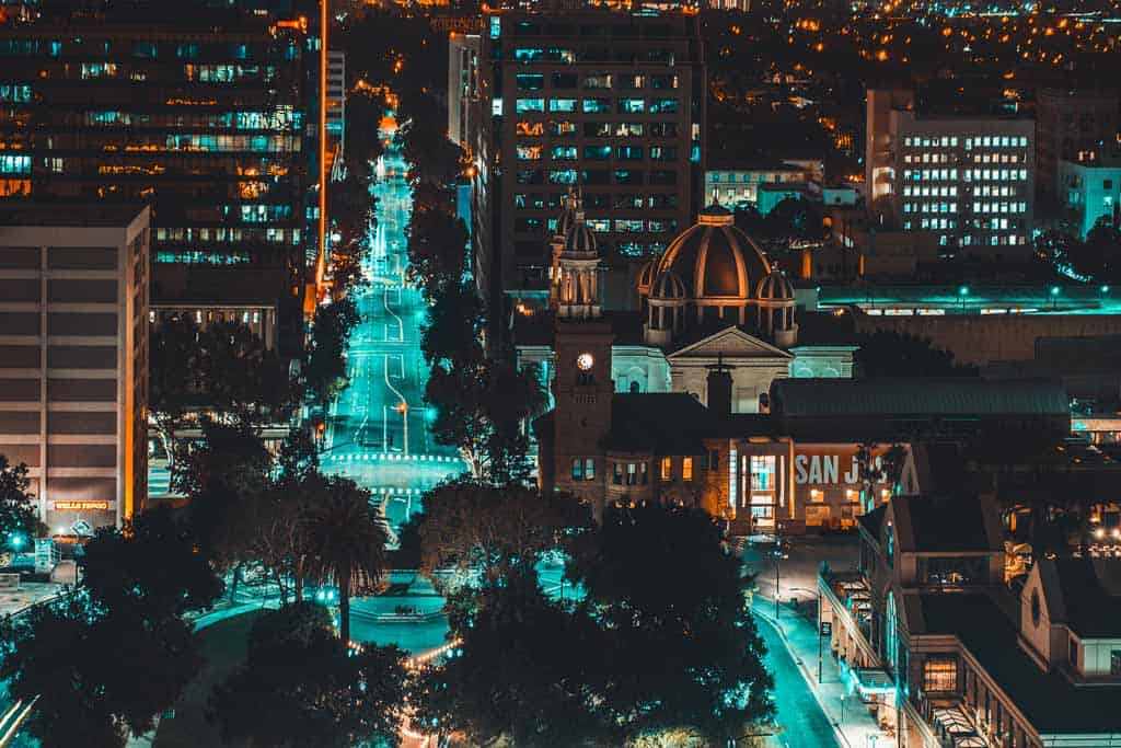 Downtown San Jose At Night