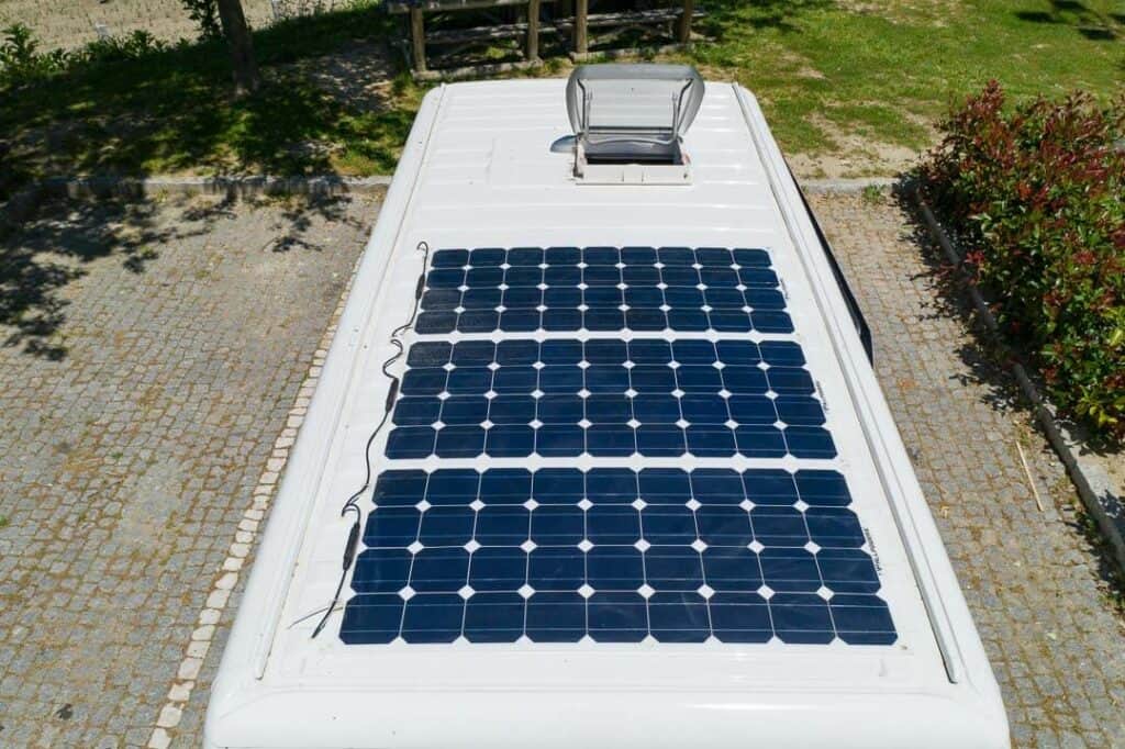 Campervan Solar Panels On A Van