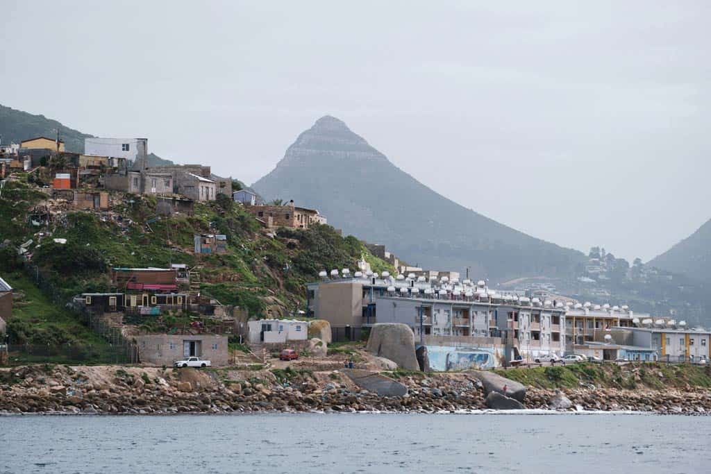 Hout Bay With Lion's Head In The Background