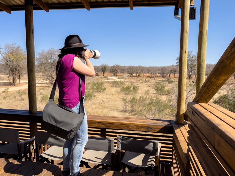 Alesha With Bag In Madikwe