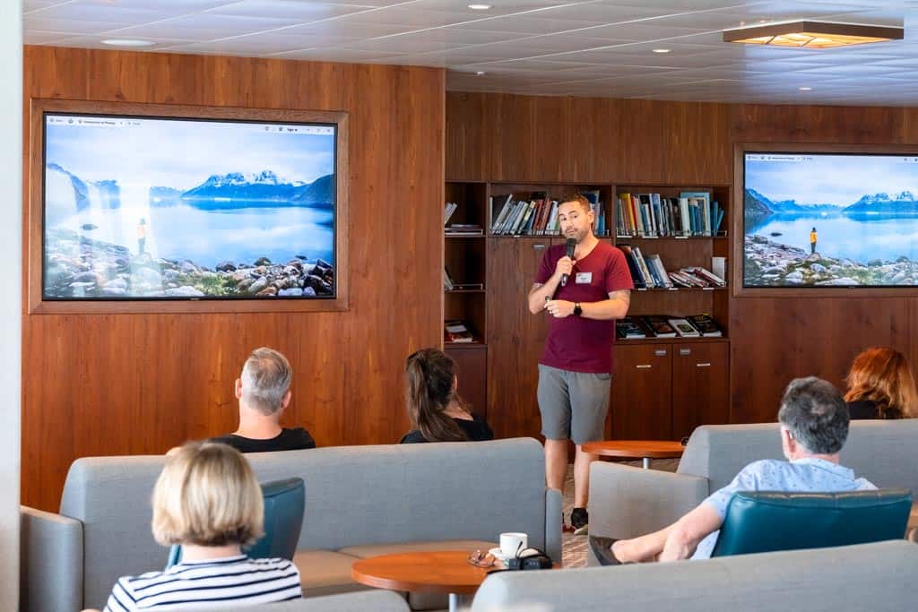 Jarryd Giving A Photography Presentation