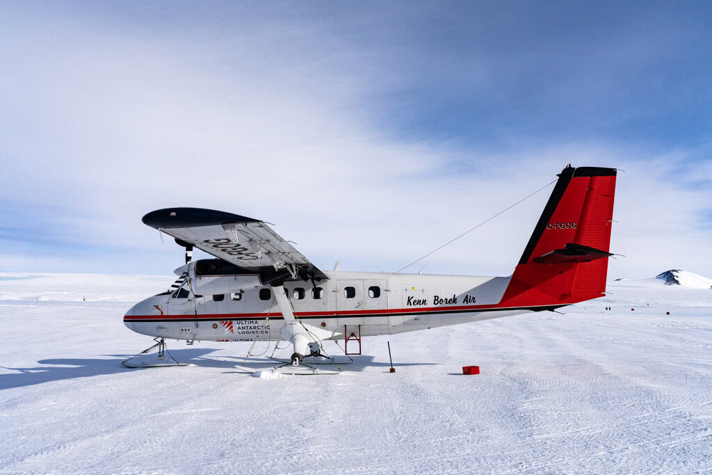 Twin Otter In Antarctica