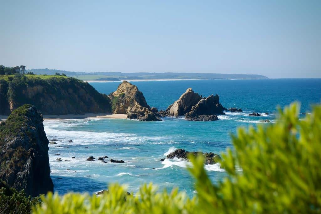 Viste costiere a Bermagui, Nuovo Galles del Sud