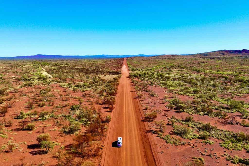 Red Dirt Road In Karijini National Park