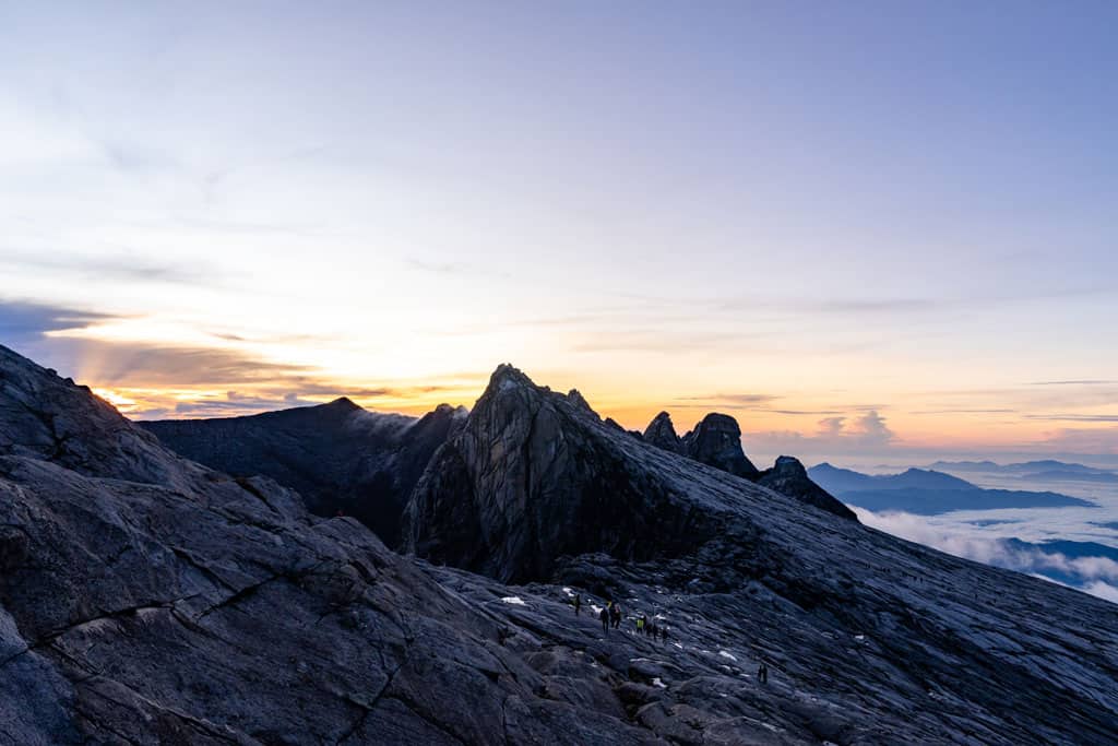 Zonsopgang bij Mount Kinabalu