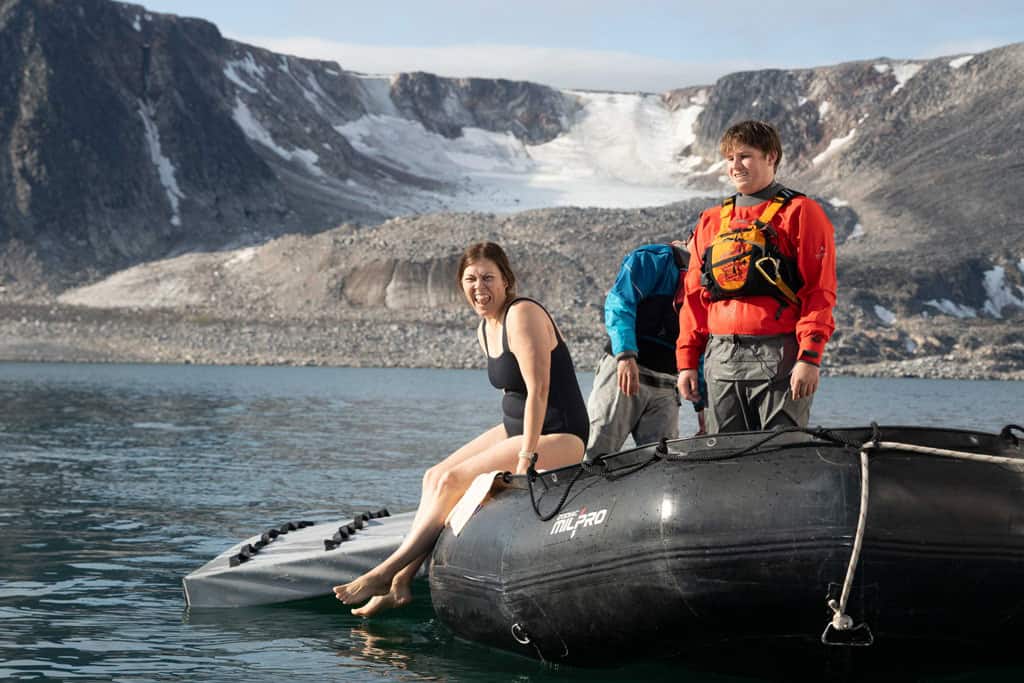 Mergulho Polar de Alesha em Svalbard