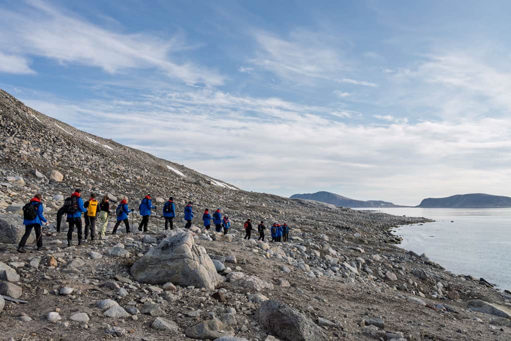 Caminhada em Chermsideoya Svalbard