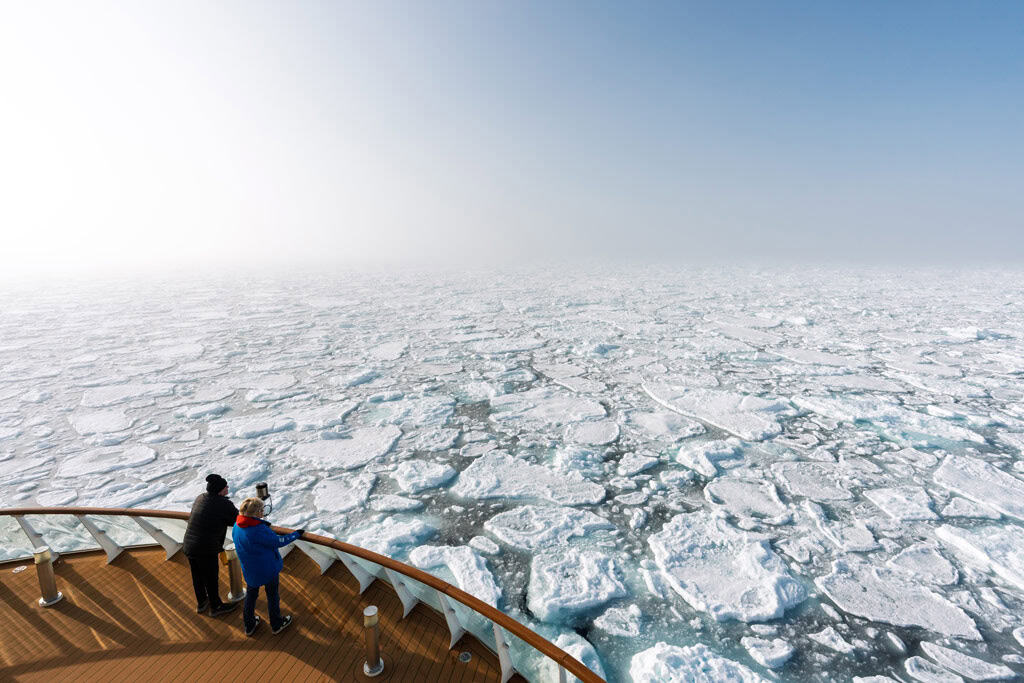 Outer Deck Pack Ice Svalbard Greg Mortimer Ship Review
