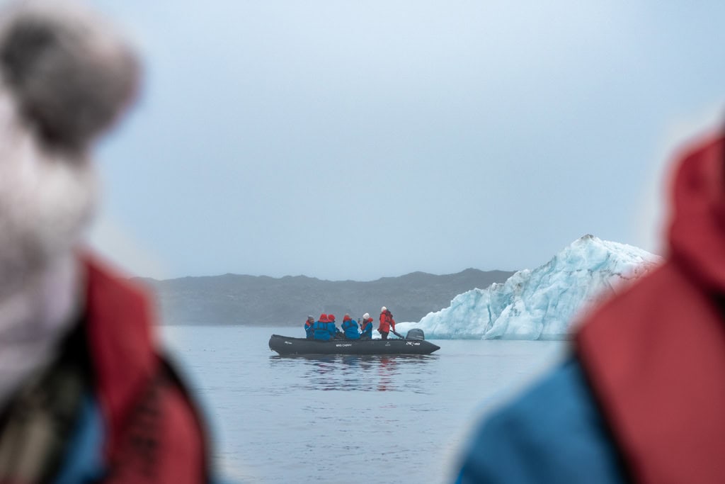 Cruzeiro Zodiac e Iceberg Negribreen Svalbard